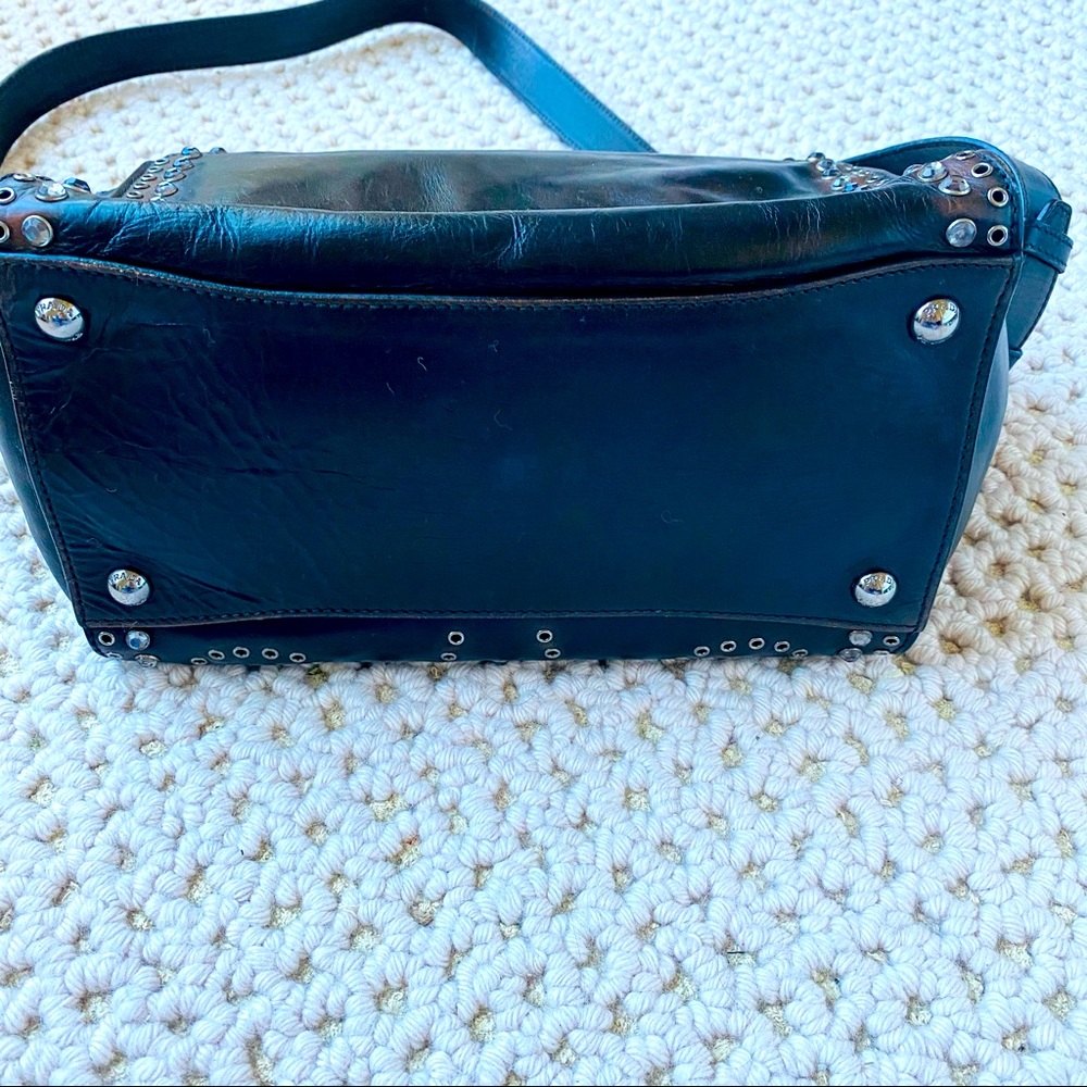 Prada Vitello Vintage Twin Pocket Satchel Bag, Black (Nero). - Picture 7 of 17